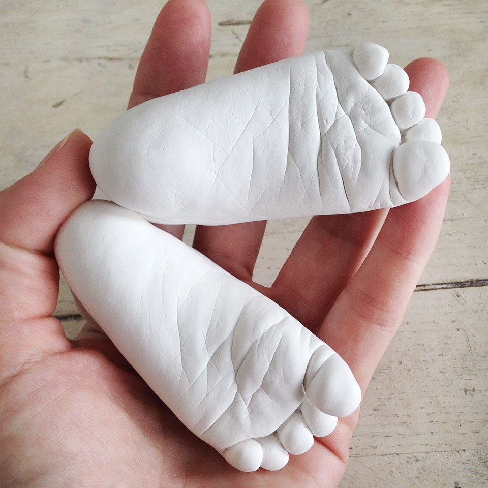 Baby Fußabdruck Gips Rohling